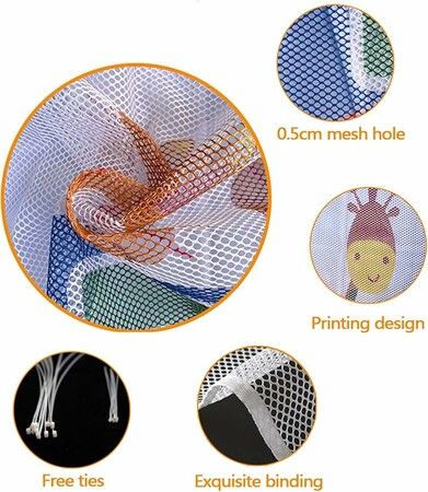 3m*0.9m Child Safety Rail Net for Balcony, Patios, Railing and Stairs. Security Guards for Kids/Pet/Toy Both Indoors and Outdoor  Sturdy Mesh