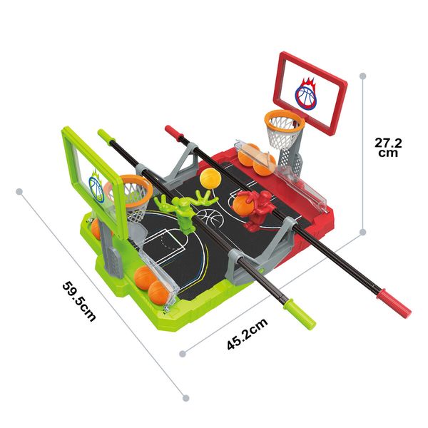 Foosketball Gaming Foosball Basketball Shoot and Score Board Table Top Games Hoop 2 Player Toys Play Set for Family Parent Child Interaction