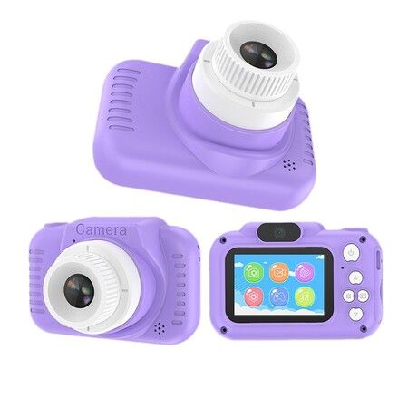 Kids Selfie Camera,Christmas Birthday Gifts for Kids,1080P HD Digital Video Cameras, with 32GB SD Card (Purple)