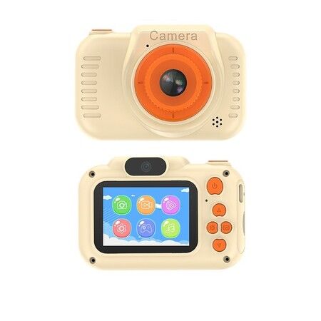 Kids Selfie Camera,Christmas Birthday Gifts for Kids,1080P HD Digital Video Cameras, with 32GB SD Card (Yellow)