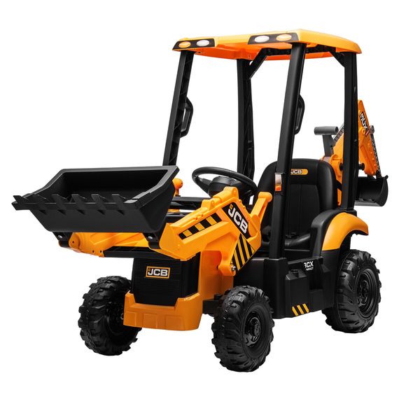 Kids RC Excavator Toy Electric Remote Control Ride on Tractor Bulldozer Digger Pedal Off Road Car Vehicle Pushdozer 12V JCB Licensed