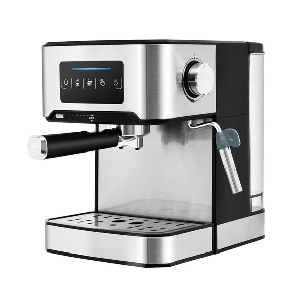 Espresso Coffee Machine 20 Bar 1.6L Portable Stainless Steel Latte Cappuccino Maker Home Office Cafe Milk Frother with Steam Wander Preheating Maxkon