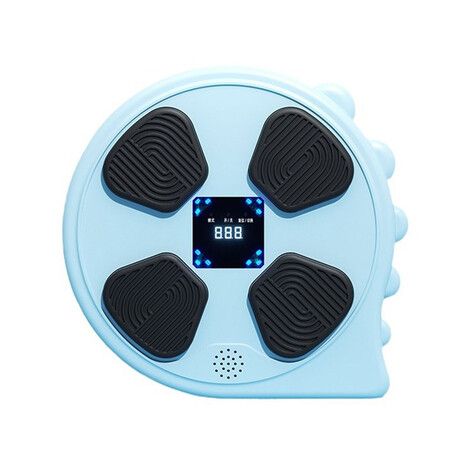 Musical Boxing Machine, Wireless Boxing Equipment with Gloves, Electronic Fitness Boxing Machine For Kids (Blue)