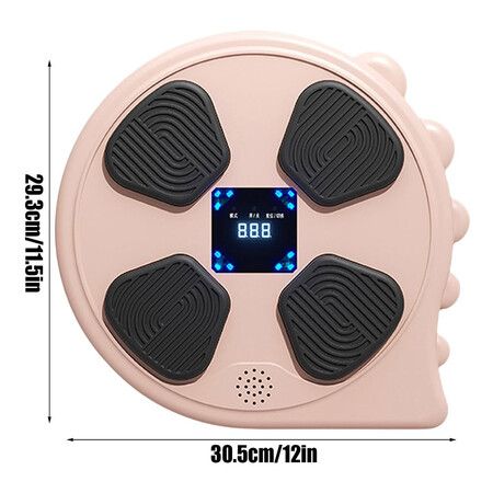 Musical Boxing Machine, Wireless Boxing Equipment with Gloves, Electronic Fitness Boxing Machine For Kids (Pink)