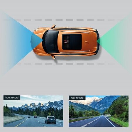 4K Utra HD Dash Cam Front and Rear with 3.2inch IPS Screen Car Video Dvr Dash Cam Built-in WiFi GPS FHD Night Vision