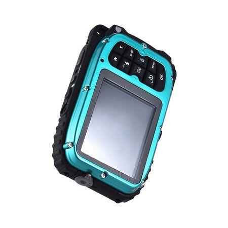 16MP 2.7 inch LCD Waterproof Digital Video Camera Mini Camcorder DV Underwater Max 10M Diving 8X Digital Zooming Face Detection, Blue