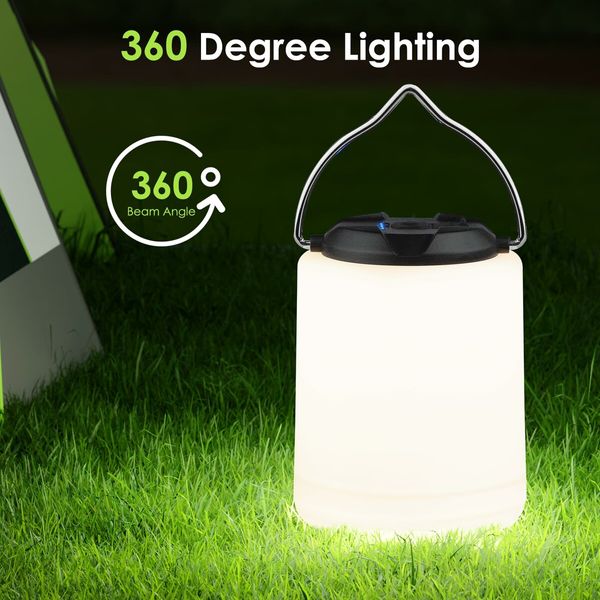 LED Camping Lantern,Rechargeable Camping Light,4 Modes Outdoor Flashlights Lanterns with 1000LM,Water Resistant Portable Emergency Camp Light