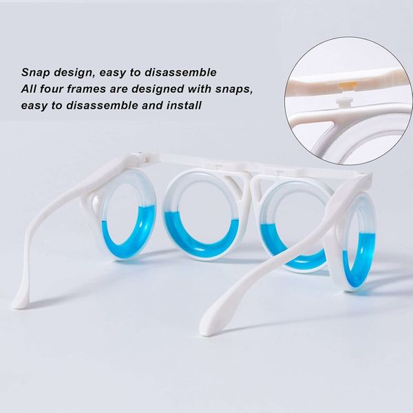 Motion Sickness Glasses, Liquid Design No Lenses Lightweight Anti Motion Sickness Glasses for Traveling by Car, Airplane or Sea