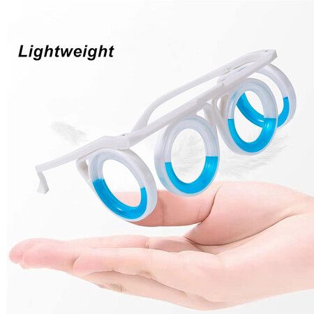 Motion Sickness Glasses, Liquid Design No Lenses Lightweight Anti Motion Sickness Glasses for Traveling by Car, Airplane or Sea