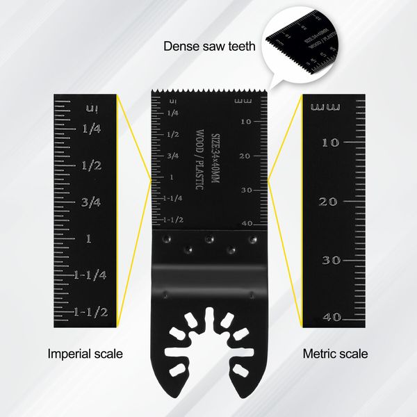 Oscillating Tool Saw Blades Multitool Kit Steel 100PCS for Wood Plastic Metal Cutter Fit Fein Multimaster Dewalt Porter Rockwell Ryobi Hitachi Milwaukee