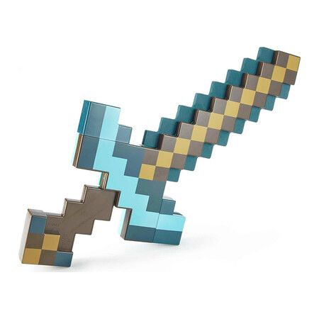 Minecraft Sword and Pickaxe Set, Kid Sized Wearable Accessory for Role Play and Costumes