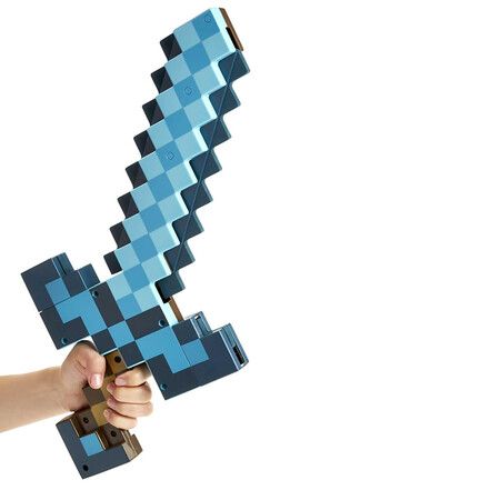 Minecraft Sword and Pickaxe Set, Kid Sized Wearable Accessory for Role Play and Costumes