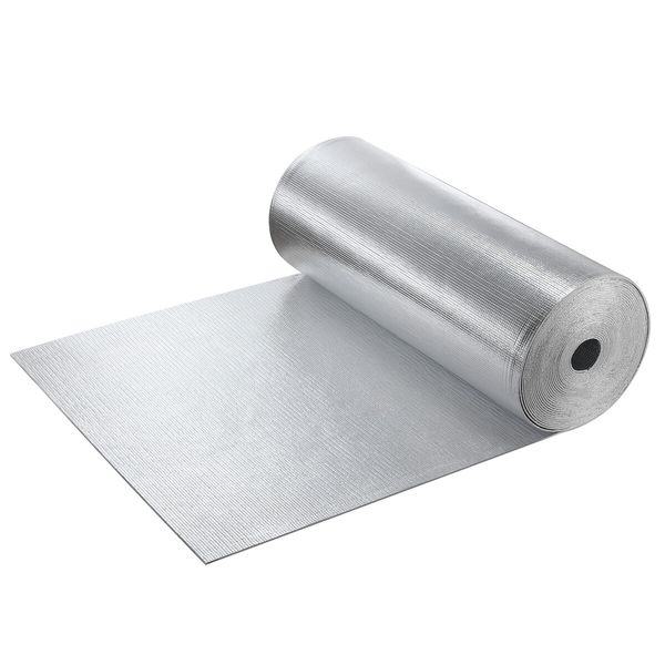 Foil Heat Barrier Window Reflective Insulation Roll Roof Loft Wall Ceiling Attic Cell Radiant Sheet Wrap Thermal Shield Aluminium EPE 10x30m 30sq m