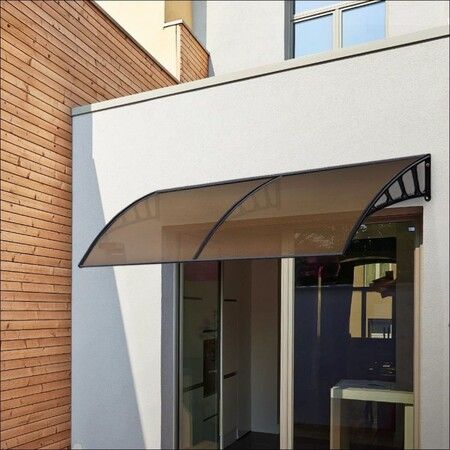 NOVEDEN Window Door Awning Canopy Outdoor UV Patio Rain Cover Tawny 1M X 2.4M Type 1