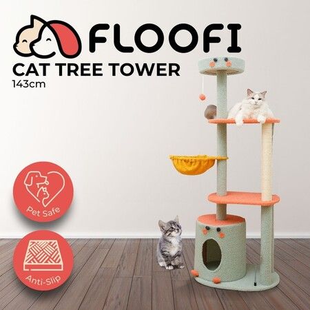 Floofi 143cm  Cat Condo Cat Tree Green