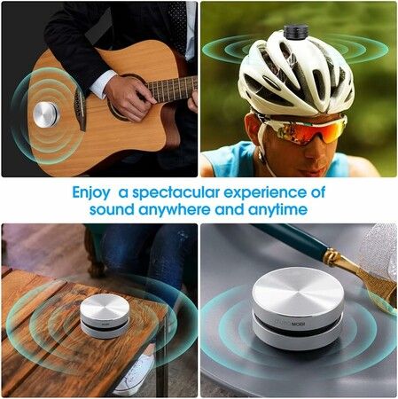 2Pcs Wirelessly BT Mini Speaker Bone Conduction Wireless, Stereo Bass Sound Creative Portable Speaker for Home,Outdoor, Travel