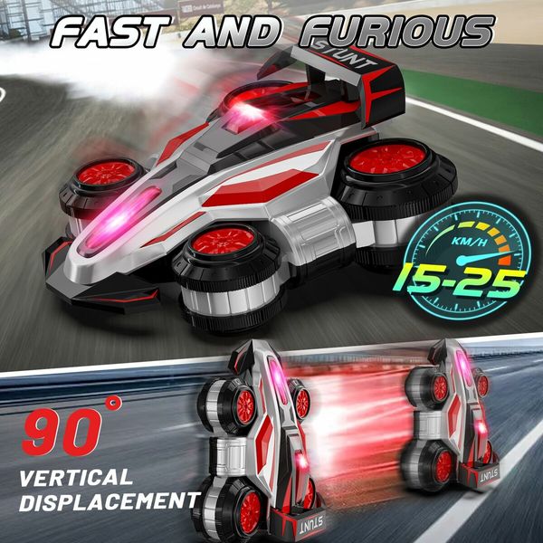 High Speed Drift RC Stunt Deformation Car,360 Degree Rotating Transforming RC Car,Birthday Gift for Boys and Girls Aged 3+