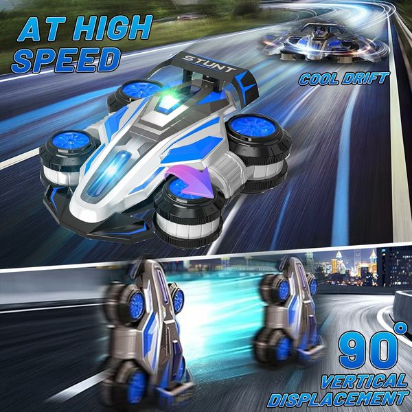 High Speed Drift RC Stunt Deformation Car,360 Degree Rotating Transforming RC Car,Birthday Gift for Boys and Girls Aged 3+