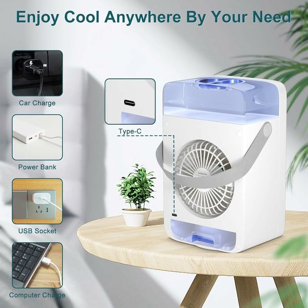 Portable Air Conditioners, Mini Air Conditioners Portable for Room Kitchen Office Bedroom