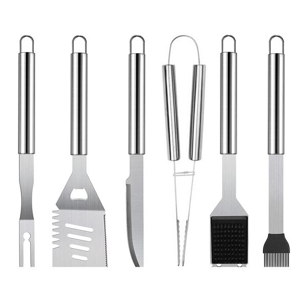 19PCS Aluminum Case Grill Accessories Kit Flat Top Accessories Set Blackstone Camp Chef Grill Spatula Set Enlarged Scraper Outdoor Barbecue