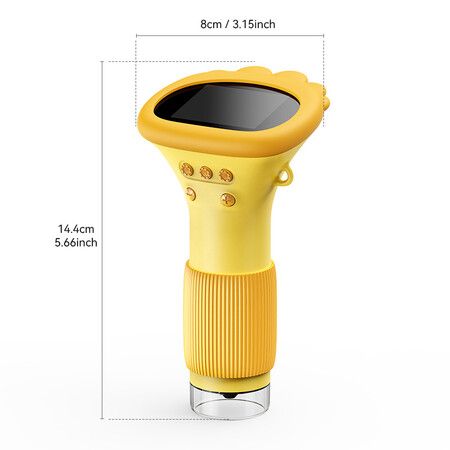 Microscope for Kids, Portable Mini USB Microscope Camera, Science Education Fun Birthday Gifts Toys for Children (Yellow)