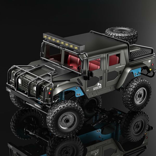 1:12 Scale All-Terrain Remote Control Car,4WD RC Cars with 2.4 GHz,RC Climbing Truck,IPX4 Waterproof Off-Road Vehicle with Two Rechargeable Batteries