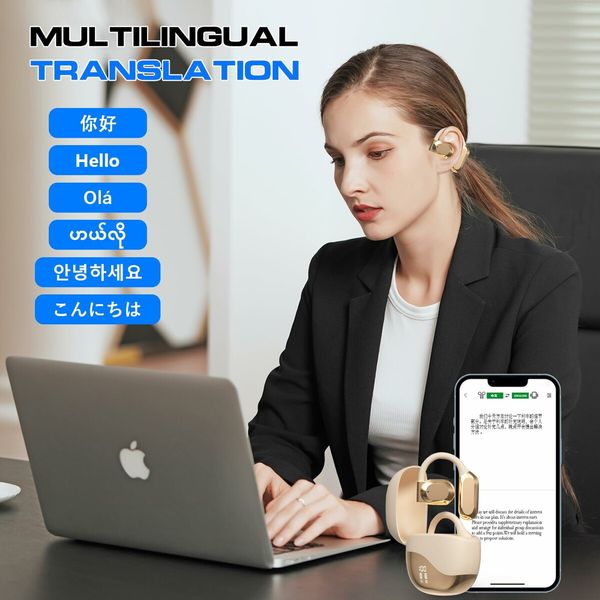 Ai Real Time Language Translator Earbuds with 144 Languages Translator Pods for iOS & Android