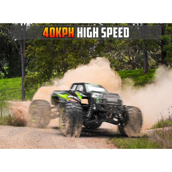 RC Truck 1:16 4x4 All Terrain RC Car Crossy 40KPH High Speed Remote Control Cars for Boys,Off-Road Monster Truck with 2.4Ghz Radio Control,2 Batteries