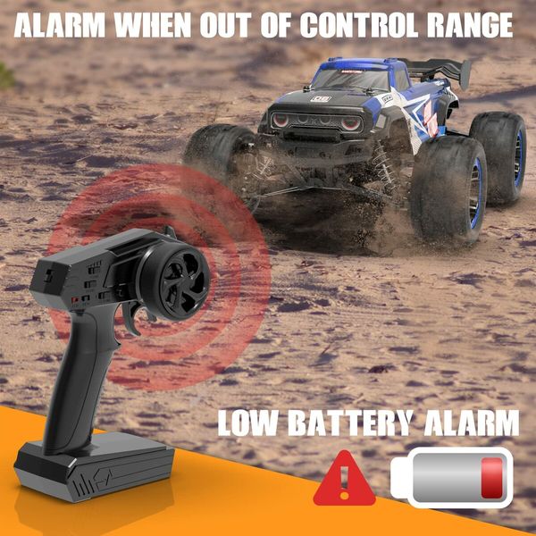 1:16 RC Truck 4x4 Hobby RC Car 40KPH High Speed Remote Control Truck,Off-Road Monster Truck with 2.4Ghz Radio Control,2 Batteries