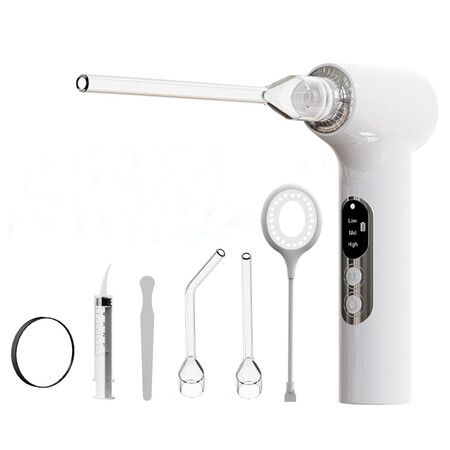 Electronic Tonsil Stone Remover Vacuum，7 in 1 Tonsil Stone Removal Kit, Fight Bad Breath, Mouth Cleaning Oral Care, White