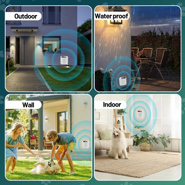 Anti Barking Devices,30FT Effective Range and 3 Adjustable Modes,Rechargeable Ultrasonic Bark Box Dog Barking Deterrent Devices