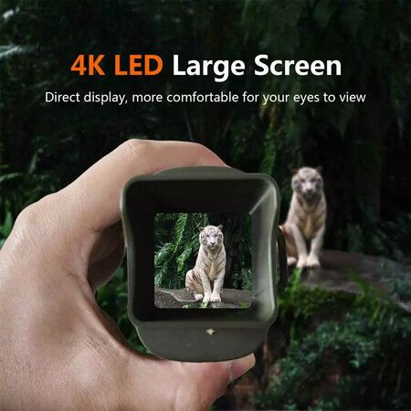 4K Infrared Night Vision Video Rechargeable Camera Digital Monocular Scope for Hunting Wildlife Outdoor Photography Camping