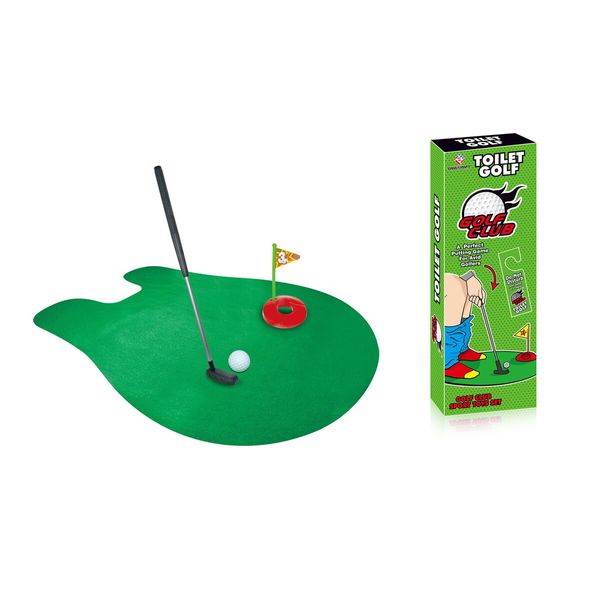 Toilet Golf Game,Practice Mini Golf in Any Restroom Bathroom,Funny White Elephant Gag Gifts for Golfer,Useful White Elephant Gift Ideas,Golf Gifts