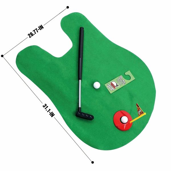 Toilet Golf Game,Practice Mini Golf in Any Restroom Bathroom,Funny White Elephant Gag Gifts for Golfer,Useful White Elephant Gift Ideas,Golf Gifts