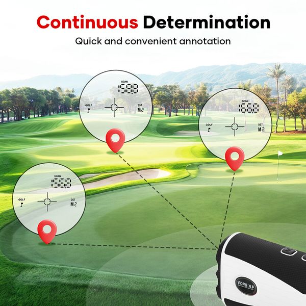 Hunting Golf Range Finder 1000m 7X Laser Rangefinder Slope Compensation Flag Pole Lock Vibration USB Charging 1200Yard Distance Measuring Accessory