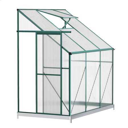 ALFORDSON Greenhouse Aluminium Polycarbonate Garden Storage Shed 1.9x1.3M