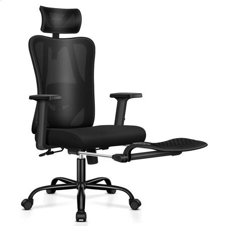 ALFORDSON Mesh Office Chair Ergonomic Executive Seat All Black