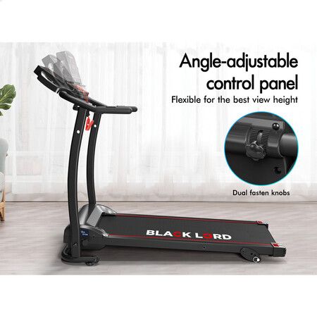 BLACK LORD Treadmill Electric Exercise Running Machine Foldable Home Gym Fitness