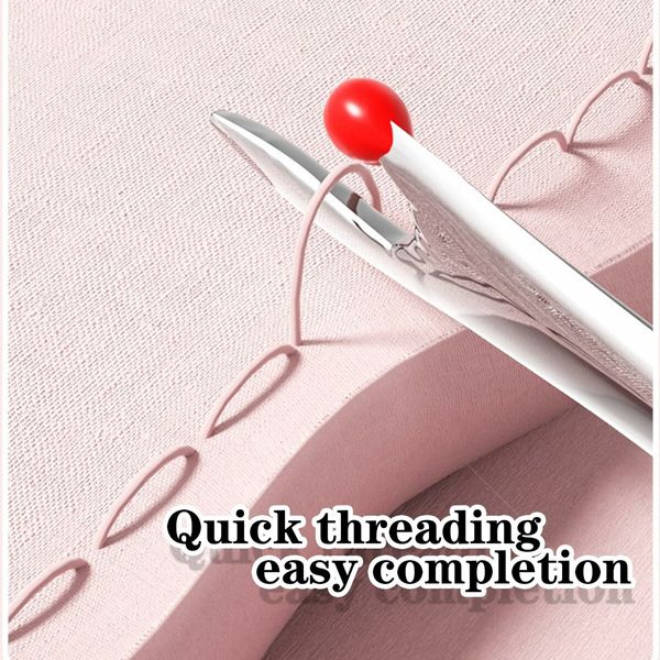 2 in 1 Automatic Needle Threaders Seam Ripper,Quilting Supplies Sewing Kit,Quick Sewing Machine Loop Needle Threaders,3 Pack