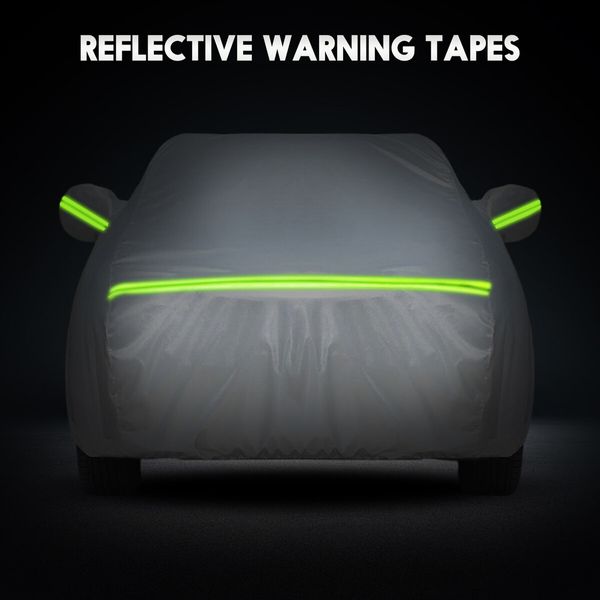 Waterproof Car Cover Outdoor Auto Automobile Protection All Weather Heavy Duty Full Vehicle Protector Wind Dust UV Proof with Storage Bag 3XL