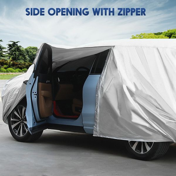 Waterproof Car Cover Outdoor Auto Automobile Protection All Weather Heavy Duty Full Vehicle Protector Wind Dust UV Proof with Storage Bag 3XL