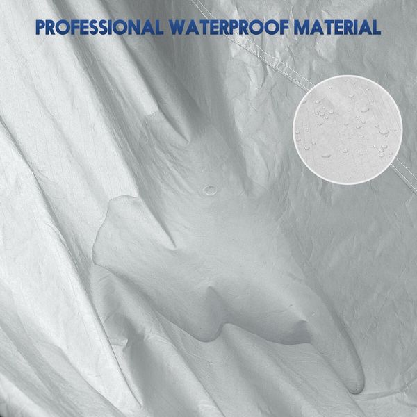 Waterproof Car Cover Outdoor Auto Automobile Protection All Weather Heavy Duty Full Vehicle Protector Wind Dust UV Proof with Storage Bag 3XL