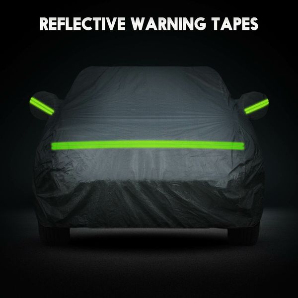 Waterproof Car Cover Auto Automobile Outdoor Heavy Duty Protection All Weather Full Vehicle Protector Dust Wind UV Proof with Storage Bag 3XL