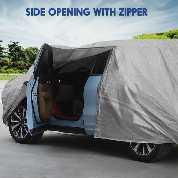 Waterproof Car Cover Auto Automobile Outdoor Heavy Duty Protection All Weather Full Vehicle Protector Dust Wind UV Proof with Storage Bag 3XL