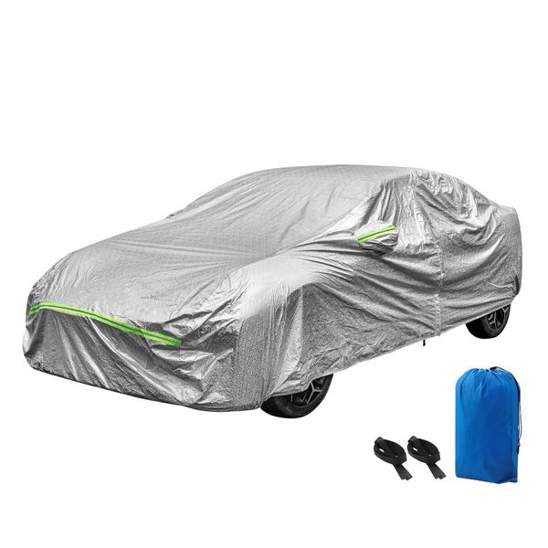 Waterproof Car Cover Auto Automobile Outdoor Heavy Duty Protection All Weather Full Vehicle Protector Dust Wind UV Proof with Storage Bag 3XL