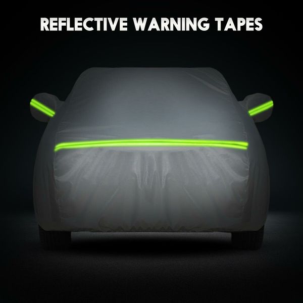 Waterproof Car Cover Automobile Auto Outdoor Protection Heavy Duty All Weather Full Vehicle Protector Dust Wind UV Proof with Storage Bag 3XXL