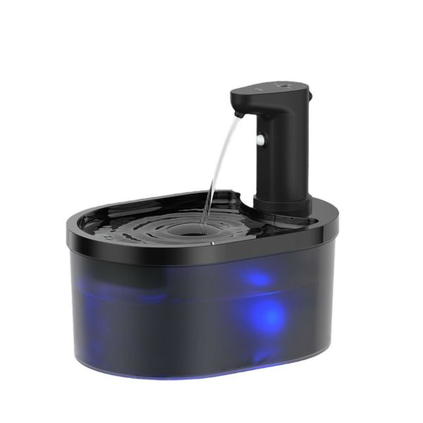 Wireless Cat Water Fountain 3L Battery Operated Automatic Cat Water Dispenser with Motion Sensor,Ultra Quiet Pump