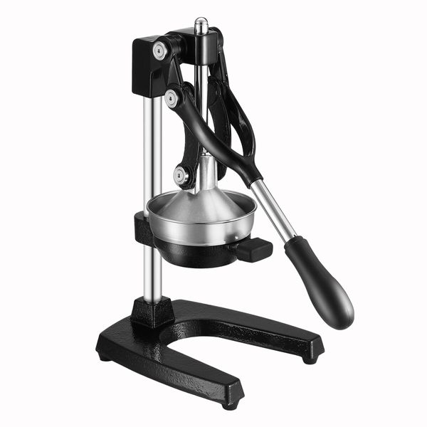 Manual Juicer Fruit Juice Presser Extractor Lemon Squeezer Maker Orange Citrus Hand Press Commercial Home Kitchen Lime Apple Machine Black