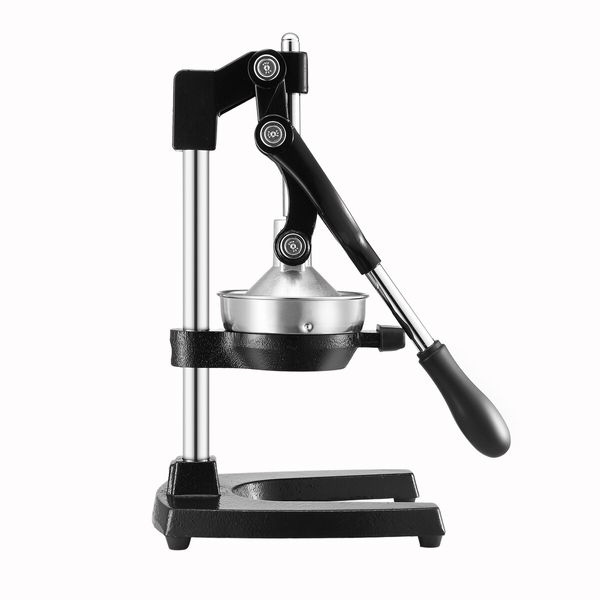 Manual Juicer Fruit Juice Presser Extractor Lemon Squeezer Maker Orange Citrus Hand Press Commercial Home Kitchen Lime Apple Machine Black