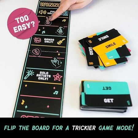 Grab The Mic Karaoke Card Game Exciting Grab The Mic,Karaoke Board Game with 250 Cards for Fun Family Hilarious Games Night,Birthday Party,Music Lover